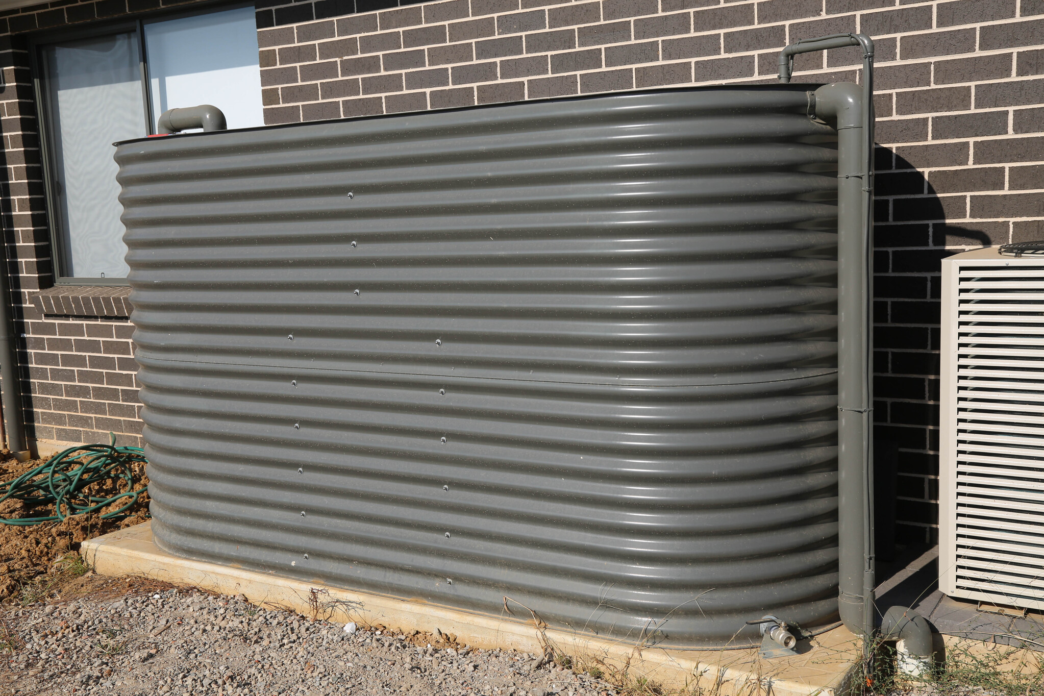 Residential rainwater tank installation