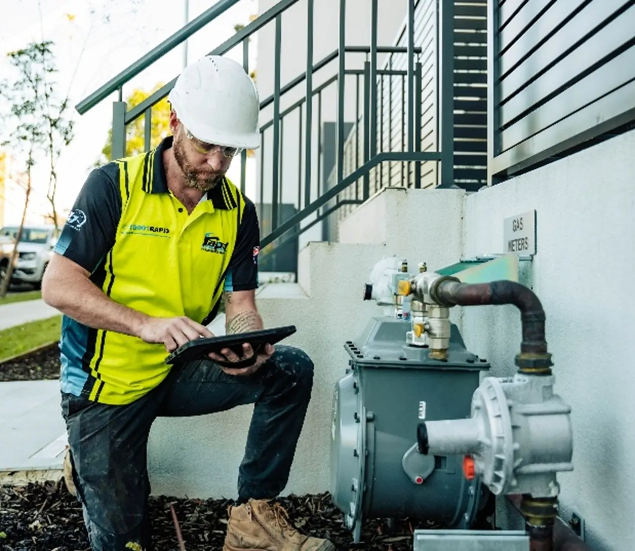 Commercial gas plumbing installation