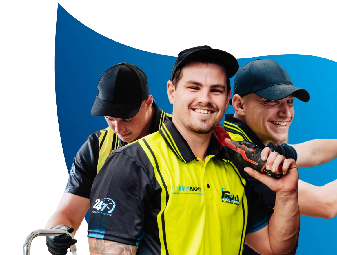 Rapid Plumbing Group team on site