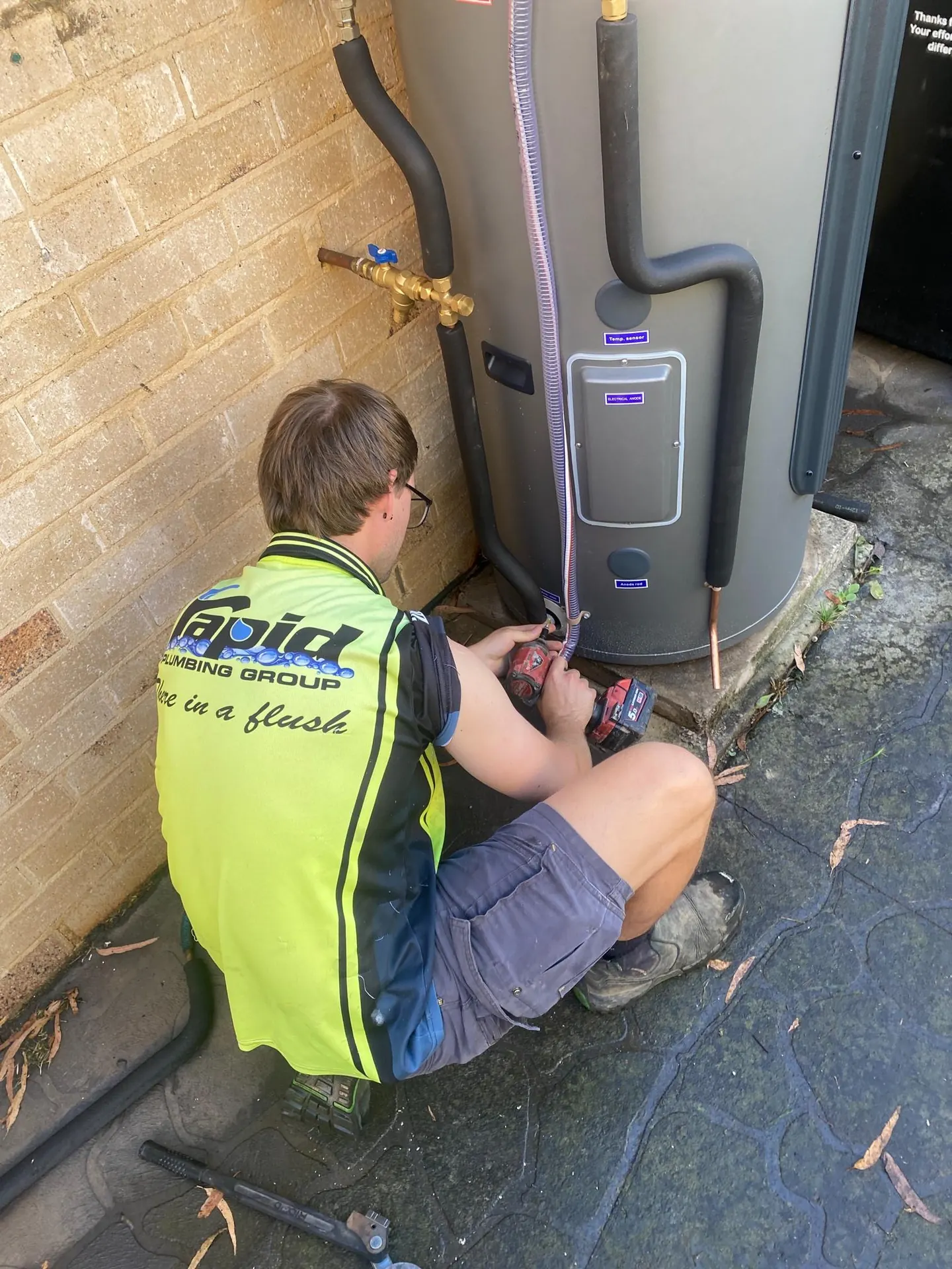 Hot water installation 2