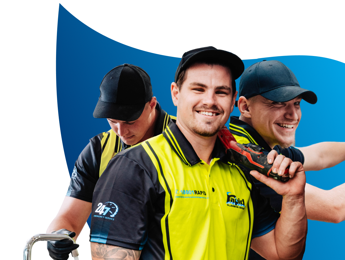 Rapid Plumbing Group team on site