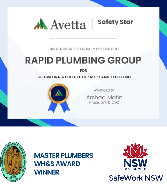 Rapid Plumbing Group commercial site safety in action