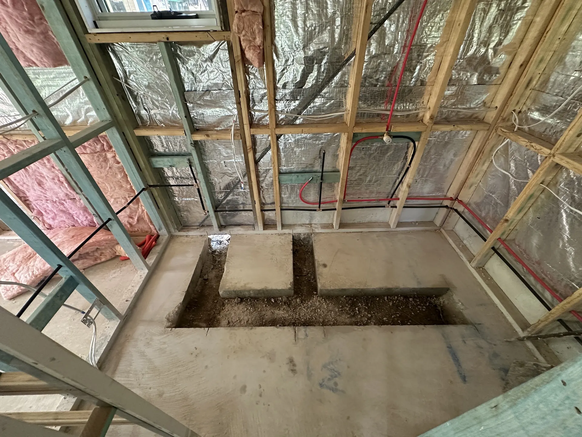 Rapid Plumbing team completing renovation pipework