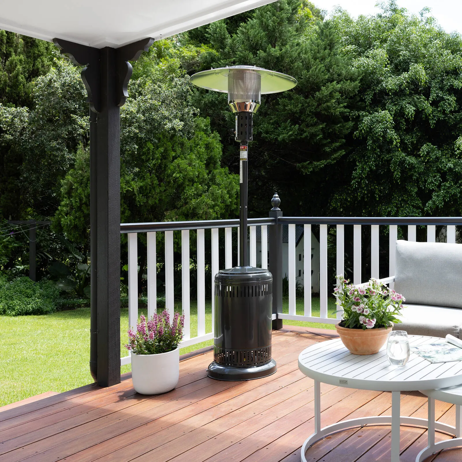 Gas heater installation